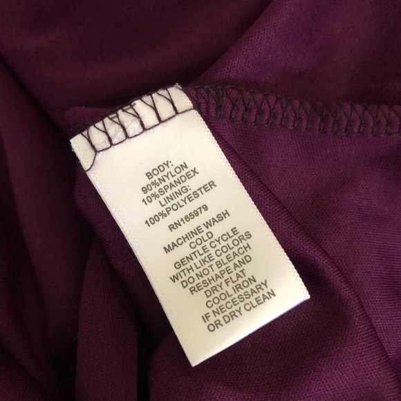 Cable & Gauge Purple Lined Lace Blouse - Picture 8 of 8